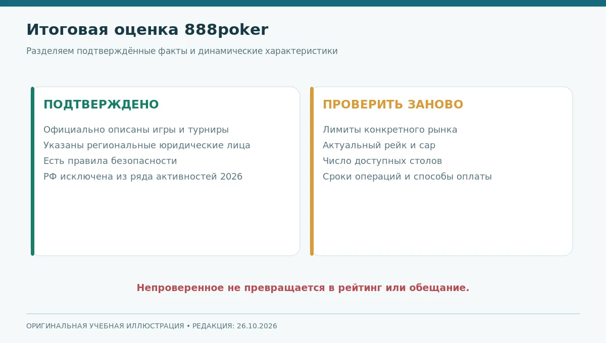 Итоговая матрица: что подтверждено официальными источниками и что требует повторной проверки
