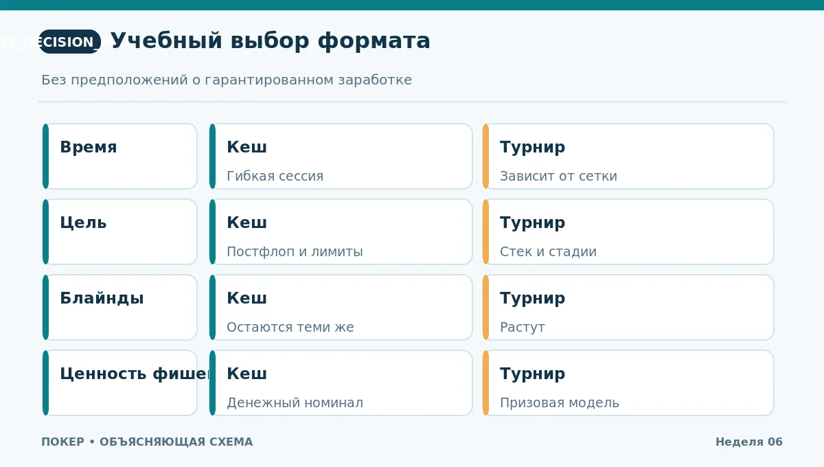 Матрица выбора учебного формата по времени, цели обучения и характеру стеков