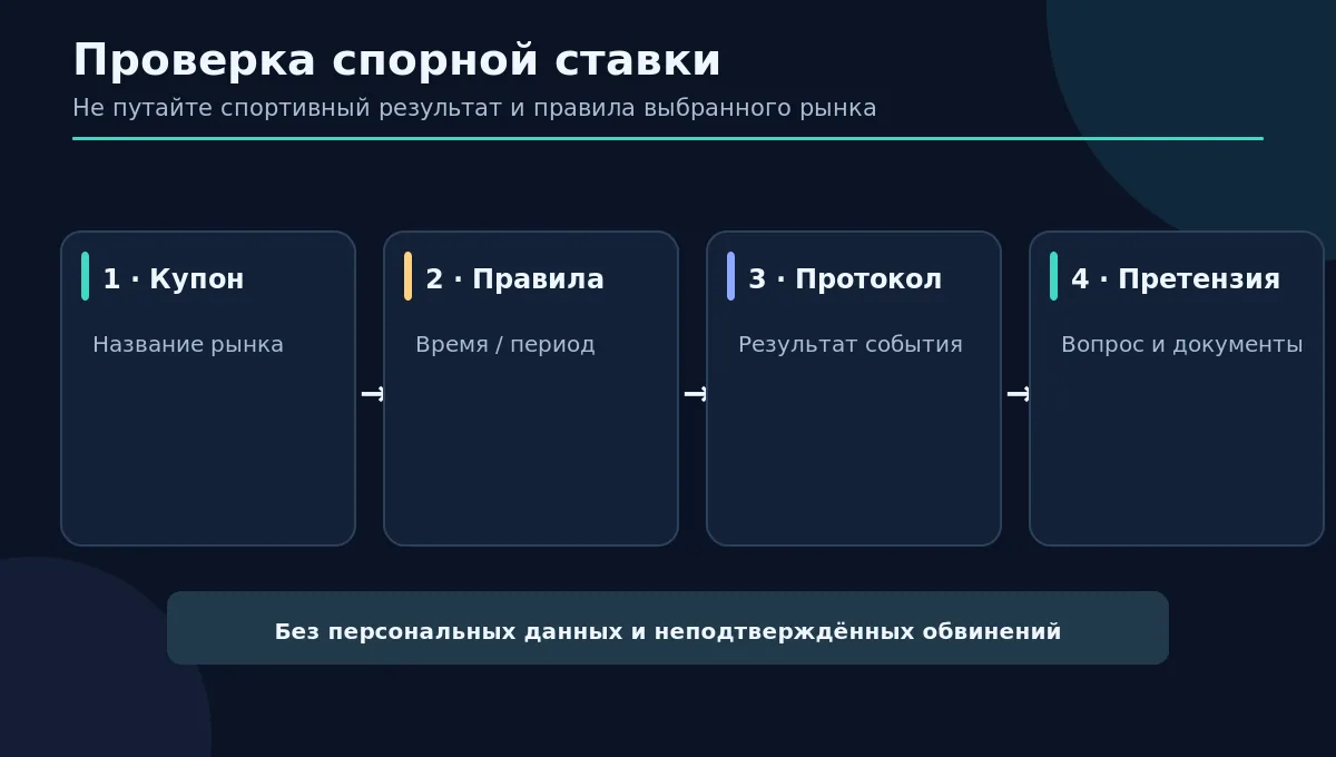 Маршрут проверки спорной ставки: вид рынка, регламент, протокол, письменное требование